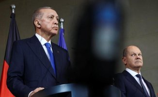 Erdogan and Scholz stage their differences over Israel and the crisis in the Middle East