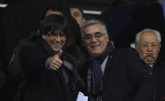 Puigdemont, invited to the stands for the Antwerp-Barça Champions League match