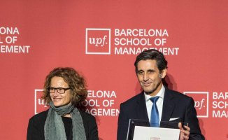 Álvarez-Pallete, awarded as Entrepreneur of the Year by the UPF-BSM