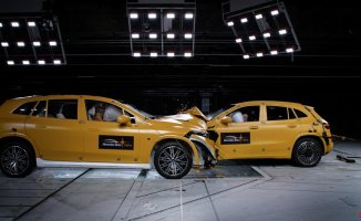 The crash test that evaluates whether electric cars are as safe as combustion cars