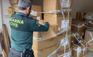 More than 280,000 counterfeit garments seized in an industrial estate in Pinto