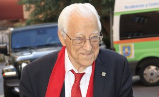 Father Ángel, admitted to a hospital in Madrid at the age of 86