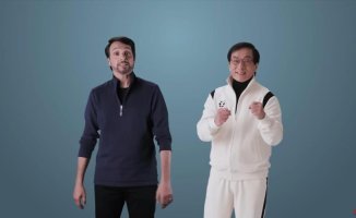 Jackie Chan and Ralph Macchio, looking for the new 'Karate Kid' for their next film
