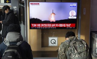 North Korea launches a missile with a range that could reach the United States
