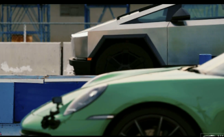 This speed duel between a Tesla Cybertruck and a Porsche 911 has an unexpected ending