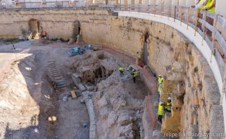 A pit for beasts and gladiators is discovered in the Roman amphitheater of Cartagena