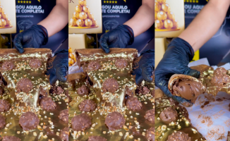 Here you have the famous Ferrero Rocher pizza for chocolate lovers