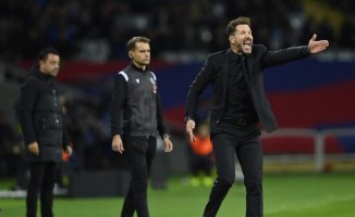 Simeone: "It's a shame that we lacked the forcefulness that Barça did have in the first half"