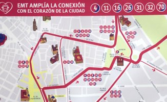 The changes in Colón and in the EMT through the center will become effective this Tuesday first thing in the morning