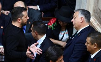 Intense conversation between Zelensky and Orbán at Milei's inauguration