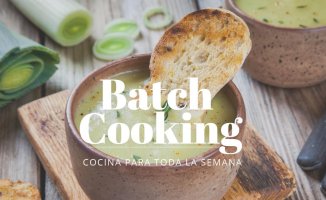 Batch Cooking weekly menu for the week of January 29 to February 2