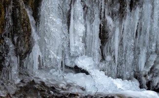 Natural ice sculptures in the Riera Major