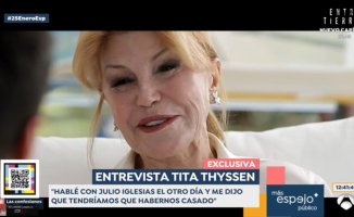 Tita Cervera recognizes that she has been unfaithful and reveals her close relationship with Julio Iglesias