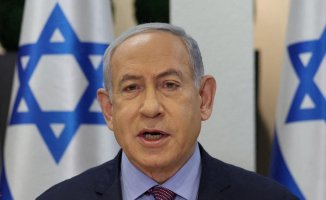 Netanyahu reiterates his rejection of a Palestinian state after the war despite pressure from the US.