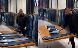 A clerk's surprising trick to fold clothes in a nanosecond: "Level 100"