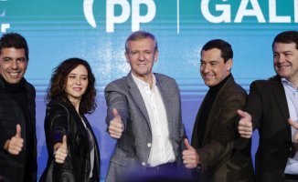 The PP exhibits all its autonomous power to gain momentum in the electoral race in Galicia