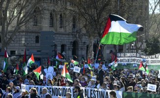 Thousands of people demonstrate in support of Palestine in more than a hundred Spanish cities