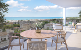 The pleasure of living in spacious new-build apartments, a short distance from the beach