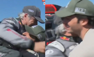 Carlos Sainz Jr.'s emotional congratulations to his father after winning the Dakar: “We love you dad”
