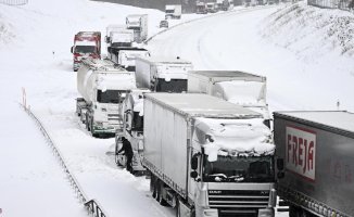 Chaos on the roads of Sweden and Denmark due to a cold storm that leaves 43 degrees below zero