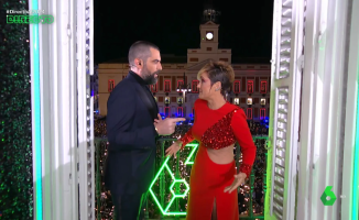 Cristina Pardo captivates in the Campanadas with a dazzling red dress by Alejandro de Miguel