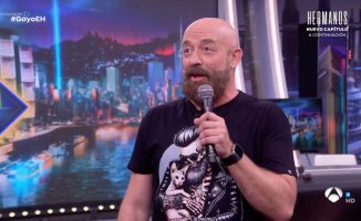 Goyo Jiménez interacts with the audience after a fit of laughter in 'El Hormiguero': "Dentifrice or toothpaste?