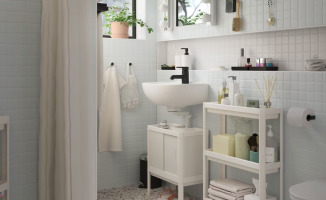 Is your bathroom small? Ikea products so that storage is not a problem
