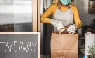 Picking up food at the restaurant is now more common than delivery