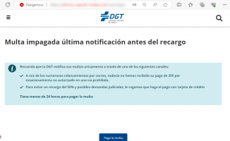 The Civil Guard warns of a new scam that pretends to be the DGT demanding a fine: "Don't bite"
