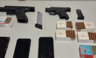 The GEIP of the Badalona Urban Guard detains a Serbian individual with two pistols