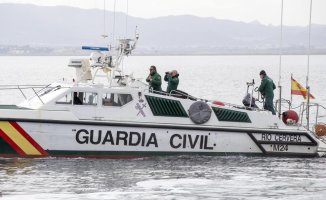 One dead and three arrested after the collision of a drug boat with a Civil Guard patrol boat