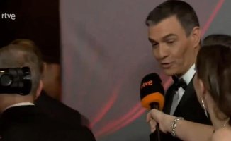 The uncomfortable moment between a reporter and Pedro Sánchez at the Goya 2024