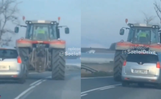 You try to overtake a tractor and it blocks your path in every way possible