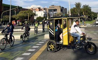 This is how 'Car Free Day' is lived in Bogotá, a day without cars
