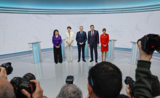 The Galician electoral campaign raises a few decibels in the first debate on television