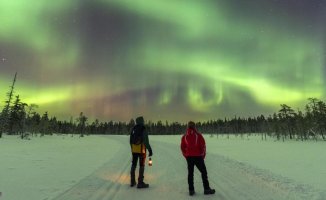 Northern Lights Hunting Route in Finland
