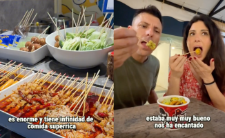 The networks are amazed by everything he ate at a night market in Thailand: "Only 8 euros"