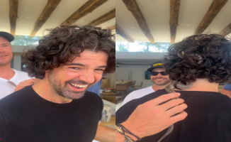 The surreal moment in which Chris Hemsworth removes a snake from Miguel Ángel Muñoz's hair