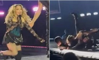 Bang in the middle of a Madonna concert and a dancer: this was her unexpected reaction
