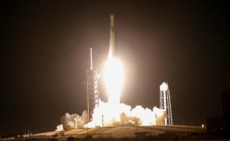 NASA and Space X successfully launch their eighth manned commercial mission to the ISS