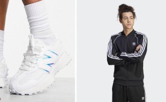 Offers to be fashionable: Some white New Balance or an Adidas sweatshirt with discounts of up to 40%