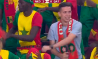 The Moroccan fan turned into a meme for his dance with the Senegalese: "When you get lost at a party"