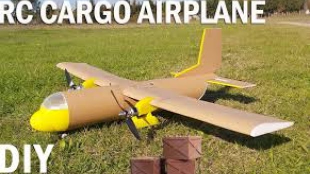 How To Make RC Cargo Airplane. Diy Twin Motor Model Aircraft
